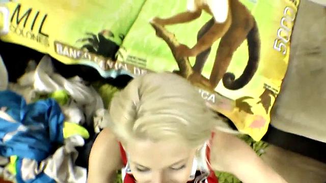 Blonde Cheerleader with BBC