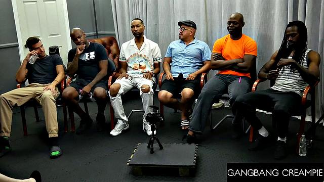 GangbangCreampie - Super Hot Blonde Gets Swarmed In Cock