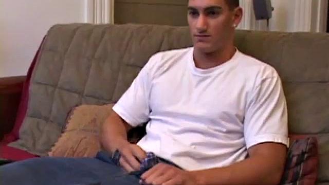 Jeron Carter seems like a nice guy and isn't nervous despite his on-screen debut. He strips out of his clothes to reveal a beautiful body. His chest, arms, and abs are perfectly designed and ripple slightly as he jerks off.