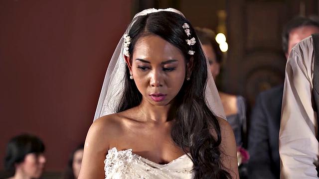 BRIDE4K. Couple starts fucking in front of guests after wedding ceremony