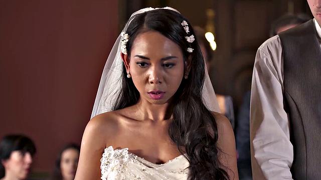BRIDE4K. Couple starts fucking in front of guests after wedding ceremony