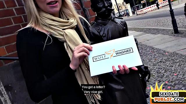 Real amateur MILF ready for outdoor fun in a public place