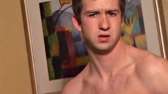 Donovan Woodside strokes his cock on camera