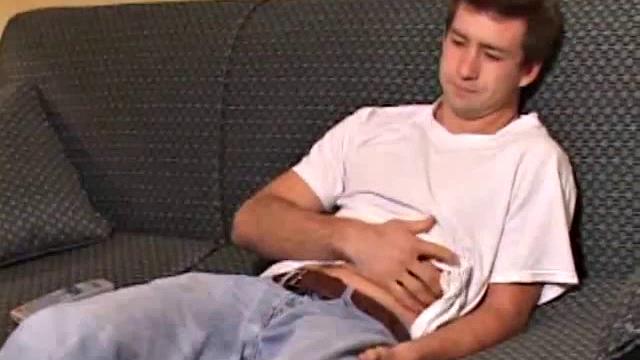 Donovan Woodside strokes his cock on camera