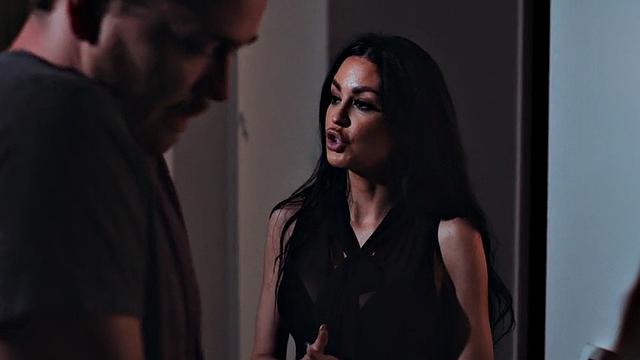 Sinful stepmom riding stepson's cock in forbidden affair