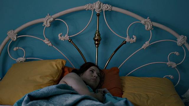 Tattooed beauty pussylicking girlfriend in erotic couple