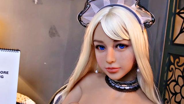 Maid sex doll with cute face and body