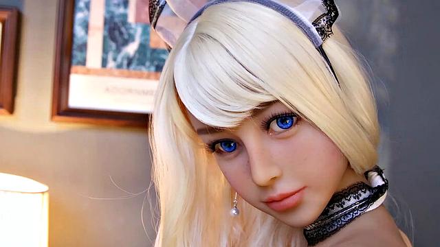 Maid sex doll with cute face and body