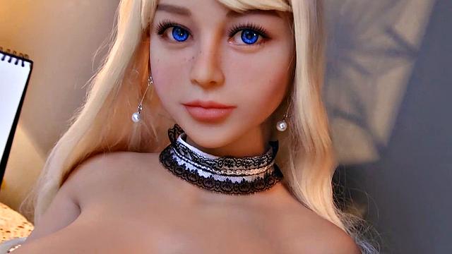 Maid sex doll with cute face and body