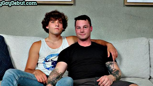 Cumming twunk barebacks inked jock after casting