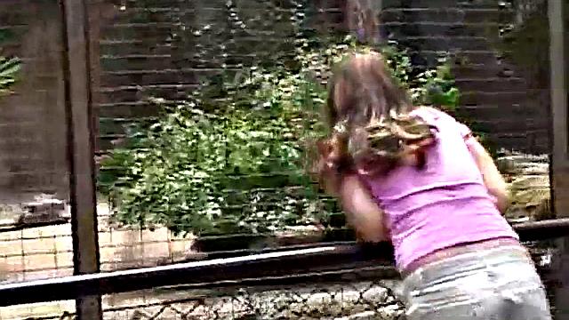 Hot solo teen babe outdoors finger fucking her pussy