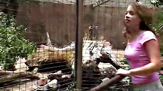 Hot solo teen babe outdoors finger fucking her pussy