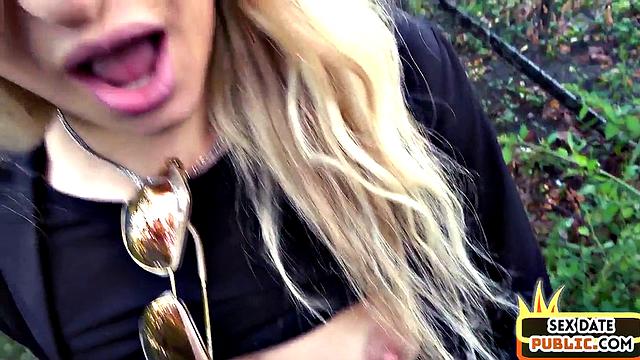 Pickedup euro blonde gets nailed during sex date
