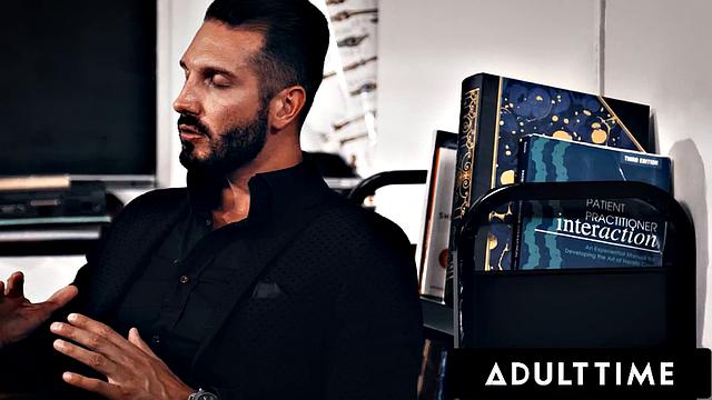 ADULT TIME - Bored Petite Aiden Ashley Sucks Classmate Under Desk, Gets Fucked After Class