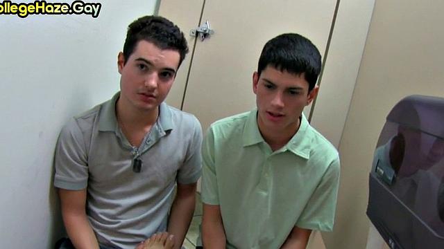 Real straight guy fucks gay ass in dormitory for college fraternity