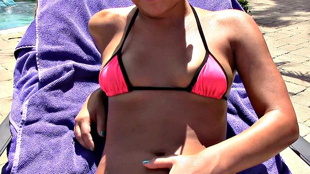 Short Teen Banged By Pool Boy