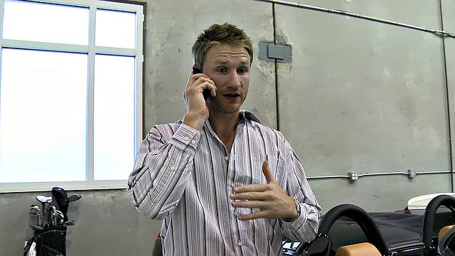 Brunette with titties gets her pussy and ass drilled in a hot reverse cowgirl action