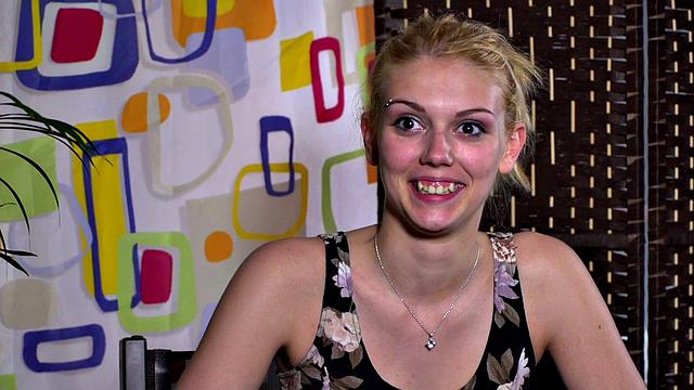 ATM teen deepthroats during public anal