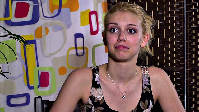 ATM teen deepthroats during public anal