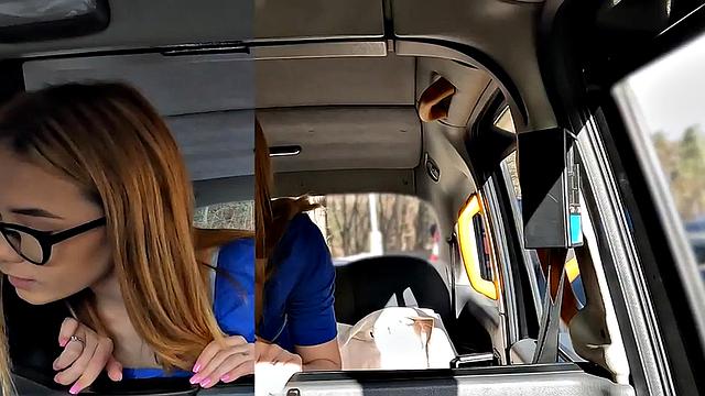 Classy cab bae in stockings smashed by driver