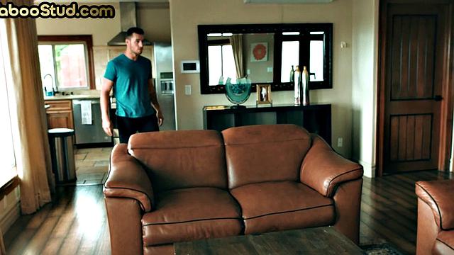 Taboo stud barebacked by stepcousin in tight asshole