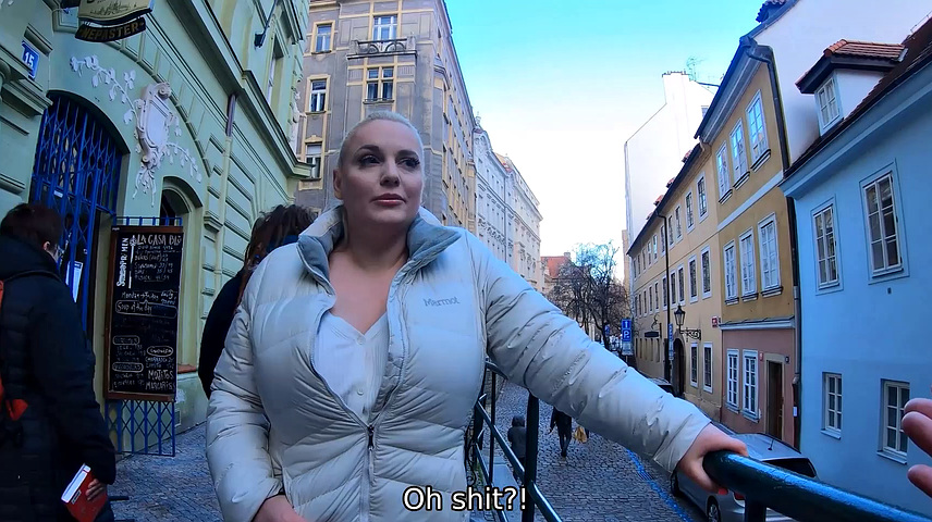HUNT4K. Big-boobied MILF welcomes unknown man in twat, not husband