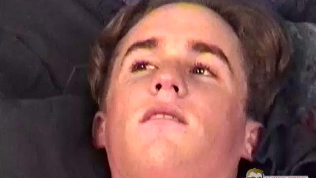 Big shooter Mike is back with a sex toy to play with. This 18 year old gets naked and jacks off, while fucking himself with a double headed dildo.