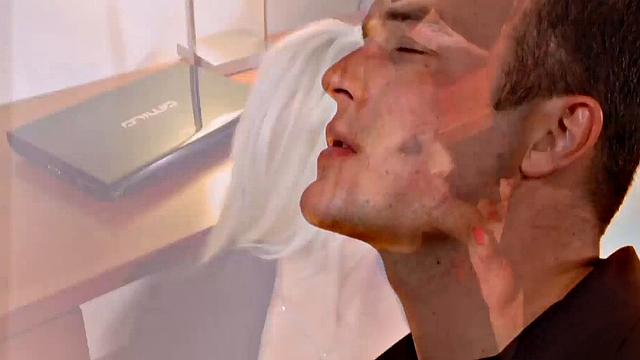 Sharon Pink Gets Bent Over!