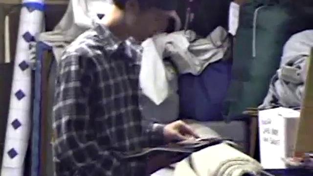 Jayden is skateboarding in his garage when he finds a porn magazine. He starts flipping through it while getting hard. Jayden strokes to the visual stimulation until he cums.