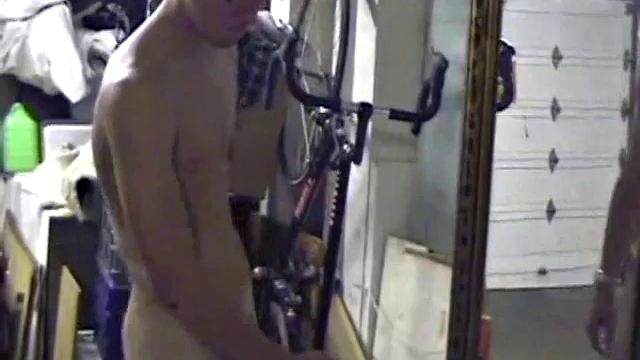 Jayden is skateboarding in his garage when he finds a porn magazine. He starts flipping through it while getting hard. Jayden strokes to the visual stimulation until he cums.