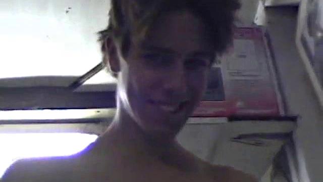 Jayden is skateboarding in his garage when he finds a porn magazine. He starts flipping through it while getting hard. Jayden strokes to the visual stimulation until he cums.