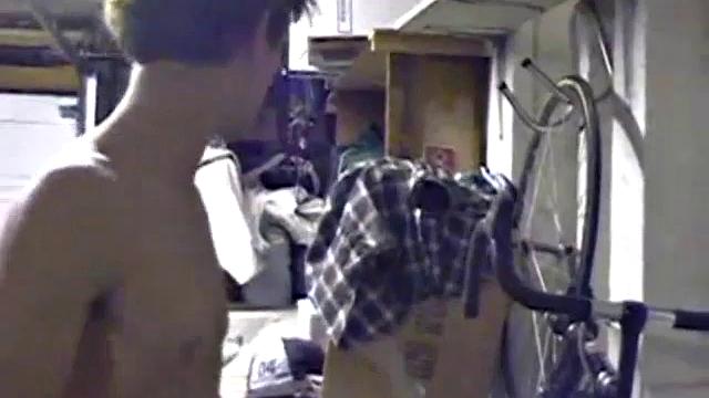 Jayden is skateboarding in his garage when he finds a porn magazine. He starts flipping through it while getting hard. Jayden strokes to the visual stimulation until he cums.