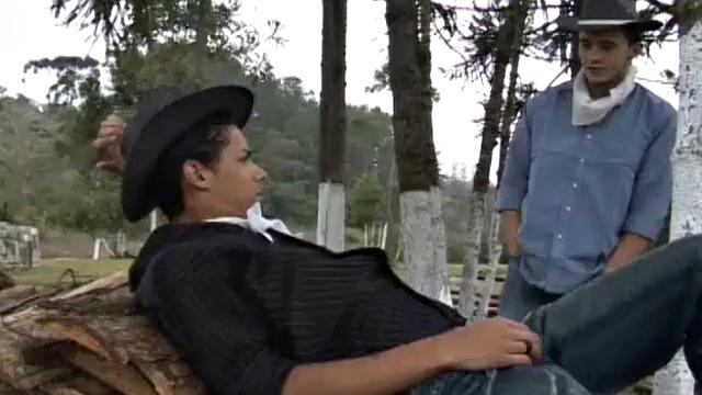 Arcanjo is in the middle of his afternoon when his buddy Gabriel drops by for some bareback fun in the great outdoors.