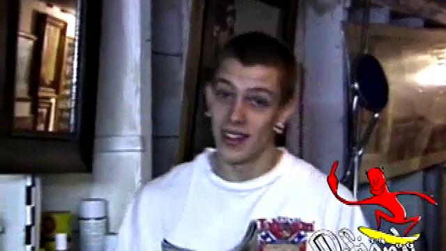 Returning home with a new porn magazine, Shane heads to the laundry room to check out his new porn rag and jerk off. The porn must be good because he quickly gets stiff and starts stroking.