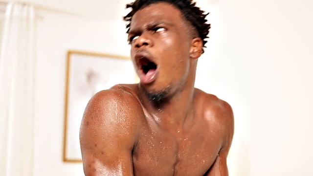 Bottom stud analdrilled by his BF after deepthroat