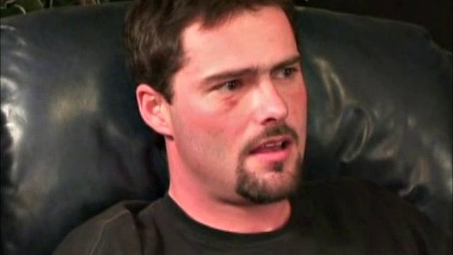 Jamie is one of three friends working together on a high-rise construction project here in Atlanta. He's 27, 6'4", 170 pounds and works as a trim carpenter. Blake