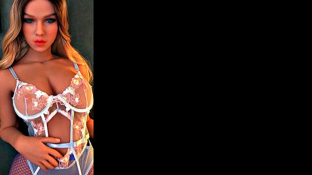 Blonde sex robot with big boobs and pussy