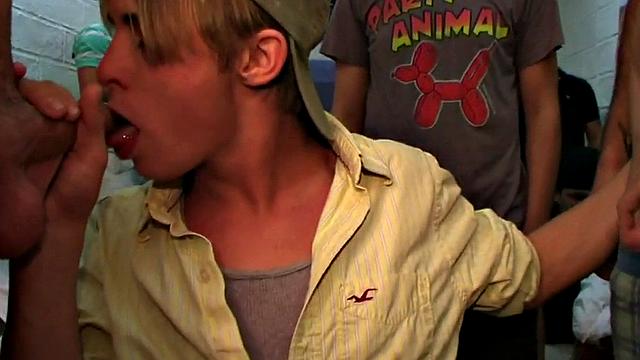 Straight college stud fucked in dormitory for fraternity