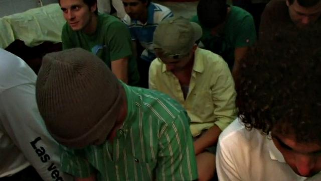 Straight college stud fucked in dormitory for fraternity