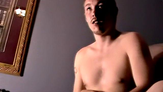 Carter strokes his thick cock and shoots a hot load for the camera
