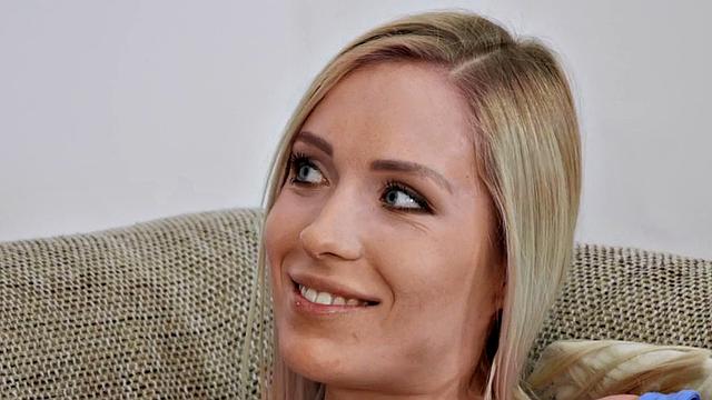 Medium boobs babe fucked by her busy BF after call with boss