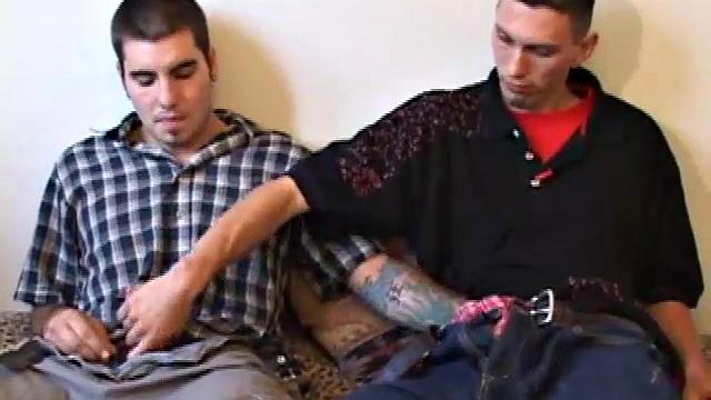 Tek finds Rock jacking off and quickly goes down on him. After some deep cock servicing, Rock gives Tek some head. A steamy 69 follows, before Rock stuffs his own butthole with a sex toy and then slides cock into Tek's ass.