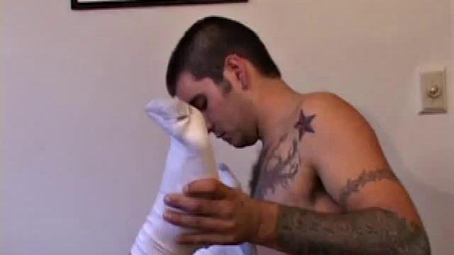 Tek finds Rock jacking off and quickly goes down on him. After some deep cock servicing, Rock gives Tek some head. A steamy 69 follows, before Rock stuffs his own butthole with a sex toy and then slides cock into Tek's ass.