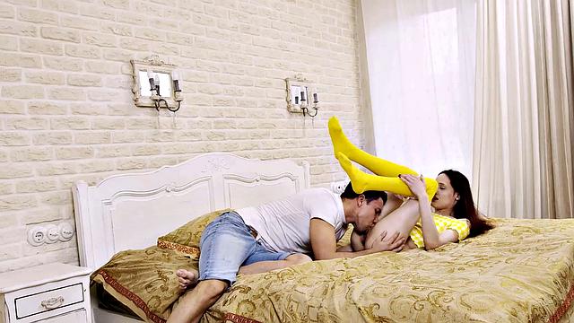 SIS.PORN. Sexy girl has sex with her stepbrother who wins the bet