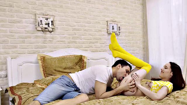 SIS.PORN. Sexy girl has sex with her stepbrother who wins the bet