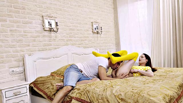 SIS.PORN. Sexy girl has sex with her stepbrother who wins the bet