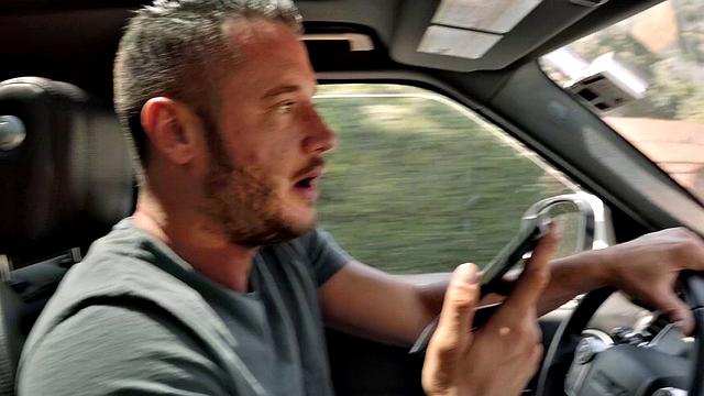 My Scene Is Out! Blonde with big tits gets wild with a vibrator in reverse cowgirl & high heels in the living room