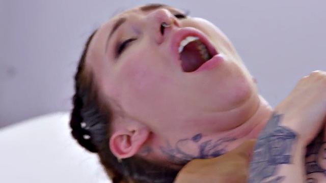 Slutty massaging bae loves fucking hard on big dick