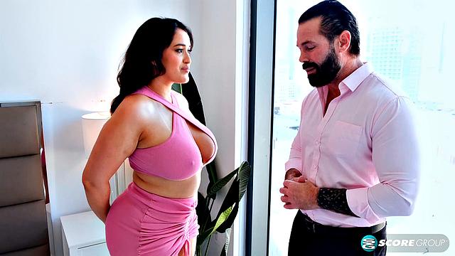 Жаркая Ниа Блю не выдерживает натиска Джоуи - всё в её жопе трещит!