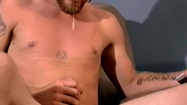 Slippery Uncut Cock Blasts Loads - Matt